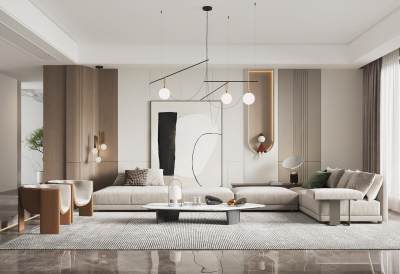 现代家居客厅 沙发茶几组合